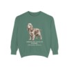 American Cocker Spaniel Latin Sweatshirt, Light Green, front view