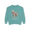 American Cocker Spaniel Latin Sweatshirt, Seafoam, front view
