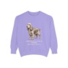 American Cocker Spaniel Latin Sweatshirt, Violet, front view