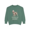 American Cocker Spaniel Sweatshirt, Light Green, front view
