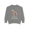 American Cocker Spaniel Mom Sweatshirt, Grey, front view