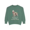 American Cocker Spaniel Mom Sweatshirt, Light Green, front view