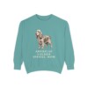 American Cocker Spaniel Mom Sweatshirt, Seafoam, front view