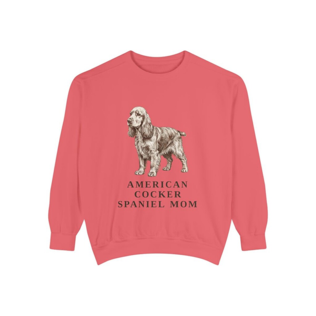 American Cocker Spaniel Mom Sweatshirt, Watermelon, front view