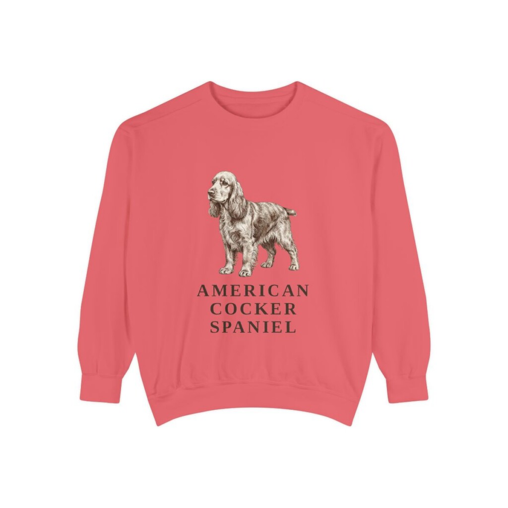 American Cocker Spaniel Sweatshirt, Watermelon, front view