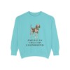 American English Coonhound Sweatshirt, Chalky Mint, front view