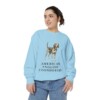American English Coonhound Sweatshirt, Chambray, person 2 front