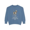 American English Coonhound Dad Sweatshirt, Blue Jean, front view