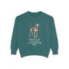 American English Coonhound Dad Sweatshirt, Blue Spruce, front view