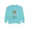 American English Coonhound Dad Sweatshirt, Chalky Mint, front view