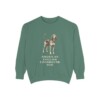 American English Coonhound Dad Sweatshirt, Light Green, front view