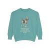 American English Coonhound Dad Sweatshirt, Seafoam, front view