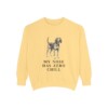 American English Coonhound Humor Sweatshirt, Butter, front view