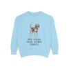 American English Coonhound Humor Sweatshirt, Chambray, front view