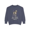 American English Coonhound Humor Sweatshirt, Denim, front view