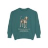 American English Coonhound Latin Sweatshirt, Blue Spruce, front view