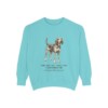American English Coonhound Latin Sweatshirt, Chalky Mint, front view