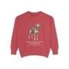 American English Coonhound Latin Sweatshirt, Crimson, front view