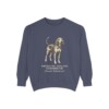 American English Coonhound Latin Sweatshirt, Denim, front view