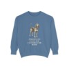 American English Coonhound Mom Sweatshirt, Blue Jean, front view