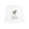 American English Coonhound Sweatshirt, White, front view