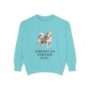 american-eskimo-dog-sweatshirt-chalky-mint American Eskimo Dog Sweatshirt, Chalky Mint, front view