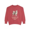 american-eskimo-dog-sweatshirt-crimson American Eskimo Dog Sweatshirt, Crimson, front view