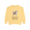 American Eskimo Dog Dad Sweatshirt, Butter, front view