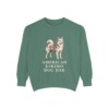 American Eskimo Dog Dad Sweatshirt, Light Green, front view