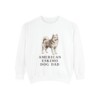 American Eskimo Dog Dad Sweatshirt, White, front view