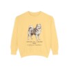 American Eskimo Dog Latin Sweatshirt, Butter, front view