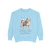 American Eskimo Dog Latin Sweatshirt, Chambray, front view