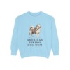 American Eskimo Dog Mom Sweatshirt, Chambray, front view