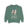 American Eskimo Dog Mom Sweatshirt, Light Green, front view