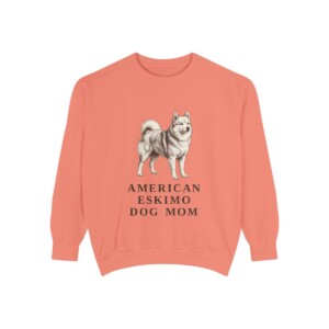 American Eskimo Dog Mom Sweatshirt, Terracotta, front view