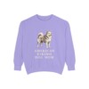 American Eskimo Dog Mom Sweatshirt, Violet, front view