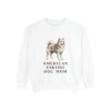 American Eskimo Dog Mom Sweatshirt, White, front view