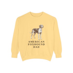 American Foxhound Dad Sweatshirt, Butter, front view