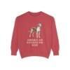 american-foxhound-sweatshirt-dad-crimson American Foxhound Dad Sweatshirt, Crimson, front view