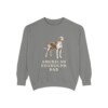 american-foxhound-sweatshirt-dad-grey American Foxhound Dad Sweatshirt, Grey, front view
