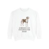 american-foxhound-sweatshirt-dad-white American Foxhound Dad Sweatshirt, White, front view