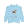 American Foxhound Humor Sweatshirt, Chambray, front view