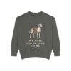 American Foxhound Humor Sweatshirt, Pepper, front view
