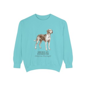 American Foxhound Latin Sweatshirt, Chalky Mint, front view