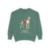American Foxhound Latin Sweatshirt, Light Green, front view