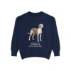 American Foxhound Latin Sweatshirt, True Navy, front view