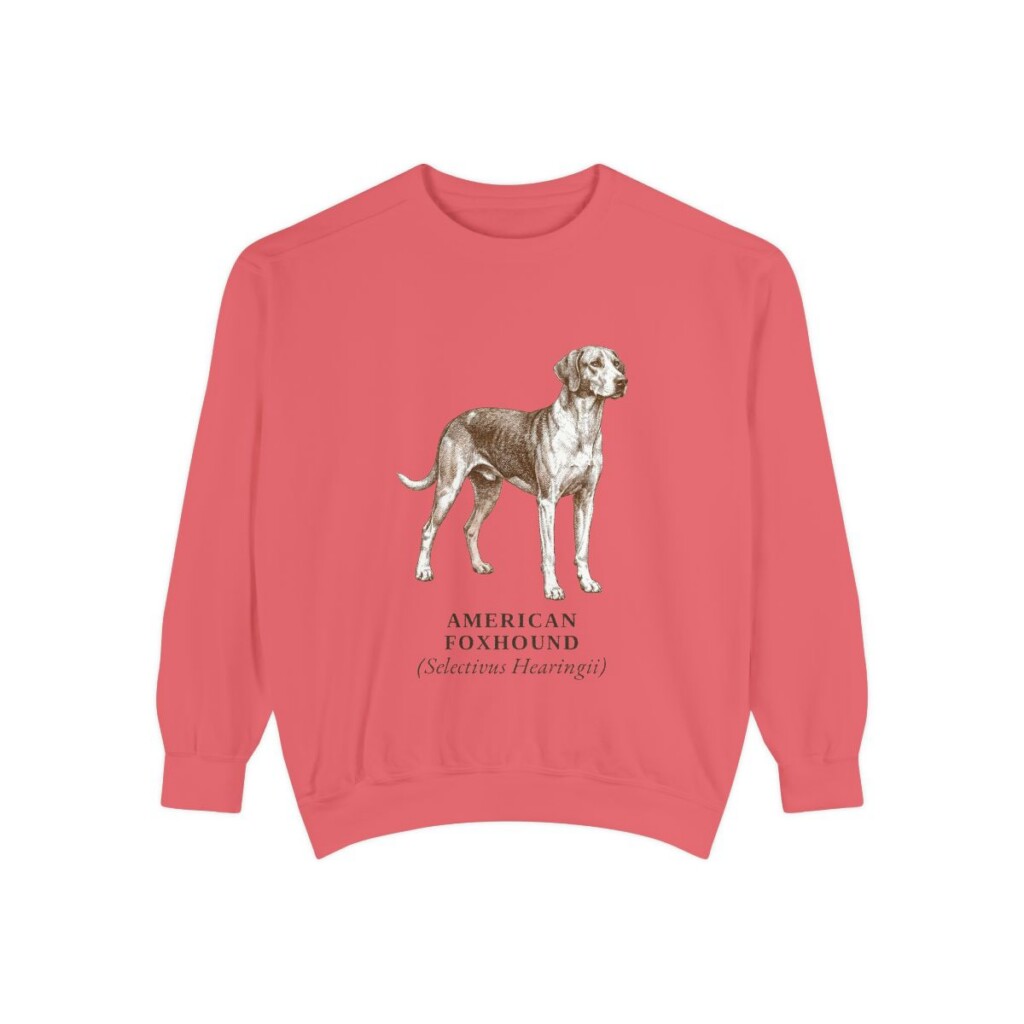 American Foxhound Latin Sweatshirt, Watermelon, front view