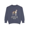 American Foxhound Mom Sweatshirt, Denim, front view