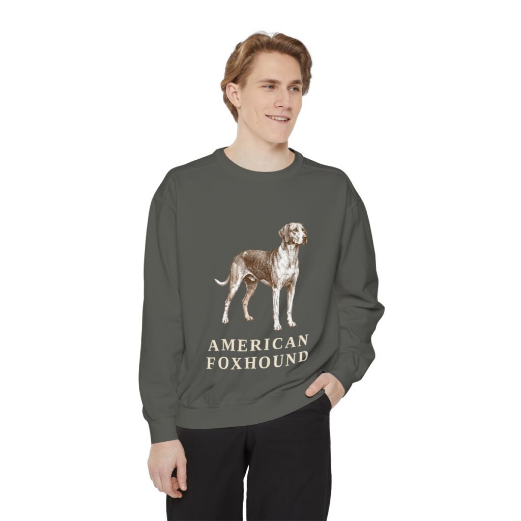American Foxhound Sweatshirt, Pepper, person 1 front