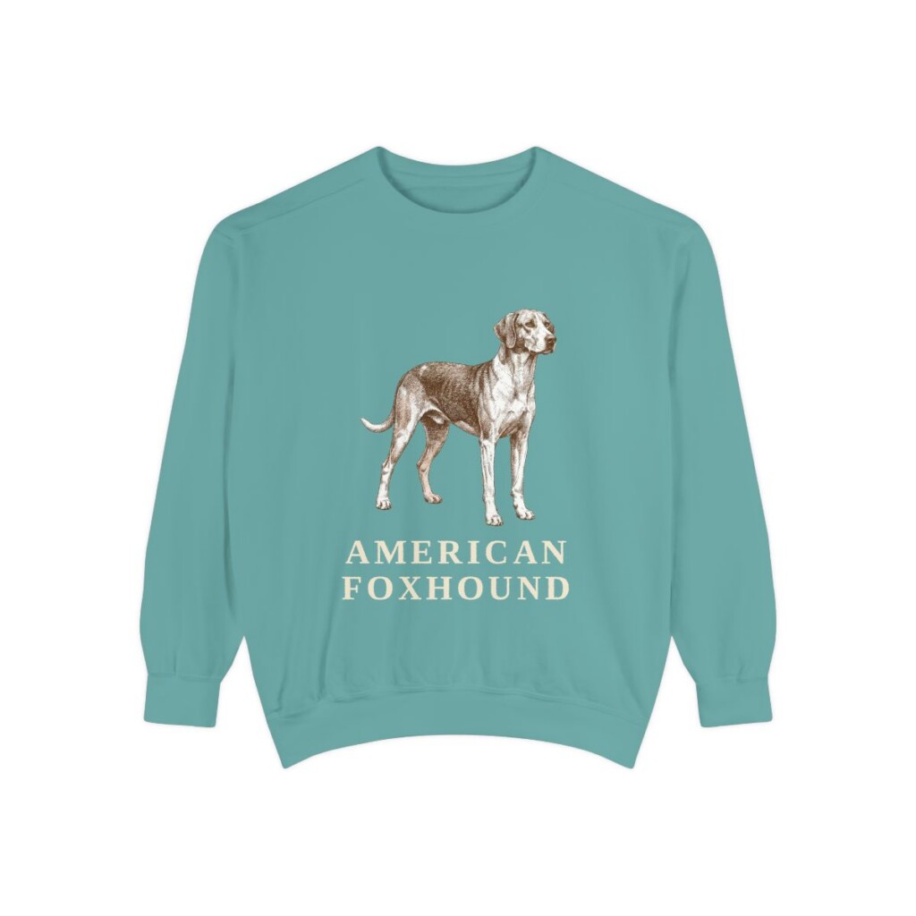 American Foxhound Sweatshirt, Seafoam, front view